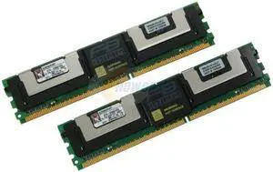 Kingston 2GB (2 x 1GB) DDR2 667 (PC2 5300) ECC Fully Buffered Dual Channel Kit System Specific Memory Model KTH-XW667/2G