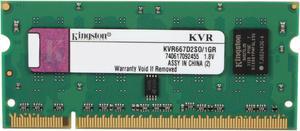 Kingston 1GB 200-Pin DDR2 SO-DIMM DDR2 667 (PC2 5300) Laptop Memory Model KVR667D2SO/1GR