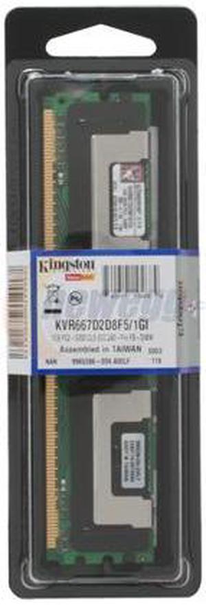 Kingston 1GB ECC Fully Buffered DDR2 667 (PC2 5300) Intel Certified Server Memory Model KVR667D2D8F5/1GI