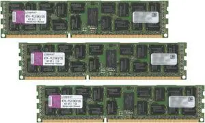 Kingston 12GB (3 x 4GB) 240-Pin DDR3 SDRAM DDR3 1333 ECC Registered System Specific Memory for HP/Compaq Model KTH-PL313K3/12G