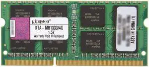 Kingston 4GB DDR3 1333 (PC3 10600) Memory for Apple Model KTA-MB1333/4G