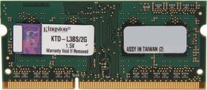 Kingston 2GB DDR3 1333 (PC3 10600) Unbuffered System Specific Memory Model KTD-L3BS/2G