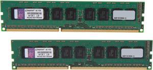 Kingston 16GB (2 x 8GB) ECC Unbuffered DDR3 1333 Server Memory Model KVR1333D3E9SK2/16G