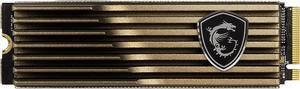 MSI SPATIUM M480 Heatsink M.2 2280 2TB PCIe Gen4x4, NVMe 1.4 3D NAND Internal Solid State Drive (SSD)