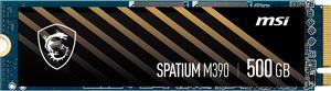 MSI SPATIUM M390 M.2 2280 500GB PCIe Gen3 x4, NVMe 1.4 3 D NAND Internal Solid State Drive (SSD)