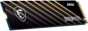 MSI SPATIUM Series M.2 2280 250GB PCIe Gen3 x4, NVMe 1.4 3D NAND Internal Solid State Drive (SSD) M390