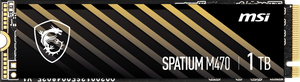 MSI SPATIUM M470 PRO PCIe 4.0 NVMe M.2 2280 1TB PCI-Express 4.0 x4 3D NAND Internal Solid State Drive (SSD)