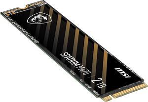 MSI SPATIUM M470 PRO PCIe 4.0 NVMe M.2 2280 2TB PCI-Express 4.0 x4 3D NAND Internal Solid State Drive (SSD)