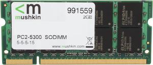 Mushkin Enhanced Essentials 2GB 200-Pin DDR2 SO-DIMM DDR2 667 (PC2 5300) Laptop Memory Model 991559