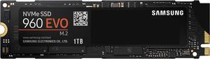 SAMSUNG 960 EVO M.2 1TB NVMe PCI-Express 3.0 x4 Internal Solid State Drive (SSD) MZ-V6E1T0BW