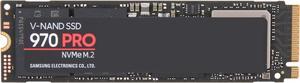 SAMSUNG 970 PRO M.2 2280 1TB PCIe Gen 3.0 x4, NVMe 1.3 V-NAND 2-bit MLC Internal Solid State Drive (SSD) MZ-V7P1T0E