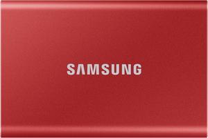 SAMSUNG T7 Portable SSD 1TB - Up to 1050 MB/s - USB 3.2 Gen 2 External Solid State Drive, Red (MU-PC1T0R/AM)