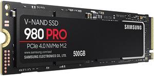 SAMSUNG 980 PRO M2 2280 500GB PCIExpress Gen 40 x4 NVMe 13c VNAND 3bit MLC Internal Solid State Drive SSD MZV8P500BW