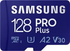 SAMSUNG PRO Plus 128GB microSDXC Flash Card w/ Adapter Model MB-MD128KA/AM
