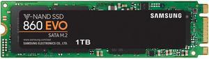 SAMSUNG 860 EVO Series M.2 2280 1TB SATA III V-NAND 3-bit MLC Internal Solid State Drive (SSD) MZ-N6E1T0BW