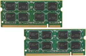 Crucial 4GB (2 x 2GB) 200-Pin DDR2 SO-DIMM DDR2 800 (PC2 6400) Dual Channel Kit Laptop Memory Model CT2KIT25664AC800