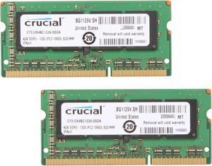 Crucial 8GB (2 x 4GB) 204-Pin DDR3 SO-DIMM DDR3 1333 (PC3 10600) Laptop Memory Model CT2KIT51264BC1339