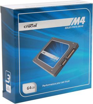 Crucial M4 CT064M4SSD2CCA 2.5" 64GB SATA III MLC Internal Solid State Drive (SSD) with Transfer Kit