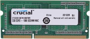 Crucial 2GB DDR3 1066 (PC3 8500) Memory for Apple Model CT2G3S1067M