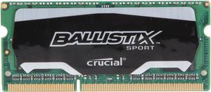 Crucial Ballistix Sport 8GB 204-Pin DDR3 SO-DIMM DDR3 1866 (PC3 14900) Laptop Memory Model BLS8G3N18AES4