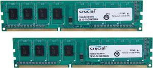 Crucial 4GB (2 x 2GB) DDR3 1600 (PC3 12800) Desktop Memory Model CT2KIT25664BA160B