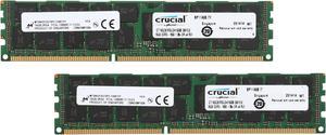 Crucial 32GB (2 x 16GB) ECC Registered DDR3 1600 (PC3 12800) Server Memory Model CT2K16G3ERSLD4160B