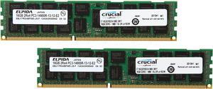 Crucial 32GB (2 x 16GB) ECC ECC Chipkill Registered DDR3 1866 (PC3 14900) Server Memory Model CT2K16G3ERSDD4186D