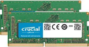 Crucial 32GB Kit (16GBx2) DDR4 2666 MT/s (PC4-21300) CL19 DR x8 SODIMM 260-Pin for Mac - CT2K16G4S266M
