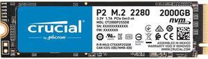 Crucial P2 2TB 3D NAND NVMe PCIe M2 SSD Up to 2400 MBs  CT2000P2SSD8