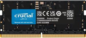 Crucial 32GB 262-Pin DDR5 SO-DIMM DDR5 5200 Laptop Memory Model CT32G52C42S5