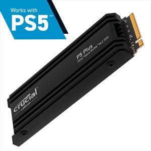 Crucial P5 Plus M.2 2280 2TB with Heatsink PCI-Express 4.0 x4 NVMe 3D NAND Internal Solid State Drive (SSD) CT2000P5PSSD5