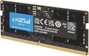Crucial 64GB 262-Pin DDR5 SO-DIMM DDR5 5600 (PC5 44800) Laptop Memory Model CT64G56C46S5