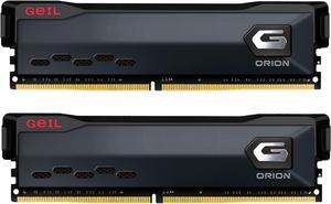 GeIL ORION 16GB (2 x 8GB) 288-Pin PC RAM DDR4 3600 (PC4 28800) Desktop Memory Model GAOG416GB3600C18BDC