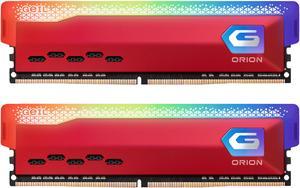 GeIL ORION RGB 16GB (2 x 8GB) 288-Pin PC RAM DDR4 3600 (PC4 28800) Desktop Memory Model GAOSR416GB3600C18BDC