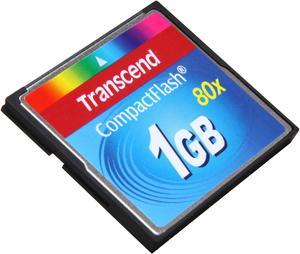 Transcend 1GB Compact Flash (CF) Flash Card Model TS1GCF80