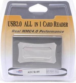AMC AECR-05 USB 2.0 Real MMC 4.0 Performance Reader Support 43 Flash Cards