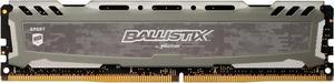 Ballistix Sport LT 8GB Single DDR4 2666 MT/s (PC4-21300) DR x8 DIMM 288-Pin Memory - BLS8G4D26BFSB (Grey)