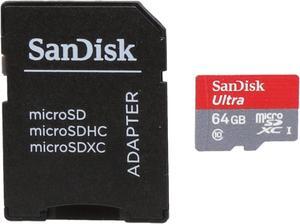 SanDisk Ultra 64GB microSDXC Flash Card Model SDSDQUIN-064G-G4