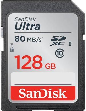 SanDisk 128GB Ultra SDXC UHS-I/Class 10 Memory Card, Speed Up to 80MB/s (SDSDUNC-128G-GN6IN)