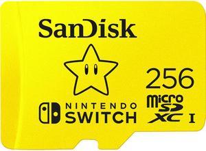 SanDisk 256GB microSDXC UHSI for Nintendo Switch Speed Up to 100MBs SDSQXAO256GGNCZN