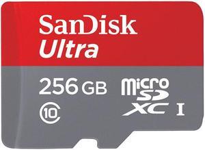 SanDisk 256GB Ultra microSDXC UHS-I/Class 10 Memory Card with Adapter, Speed Up to 95MB/s (SDSQUNI-256G-GN6MA)