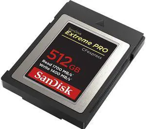 SanDisk Extreme Pro 512GB CFExpress Flash Card Model SDCFE-512G-GN4IN