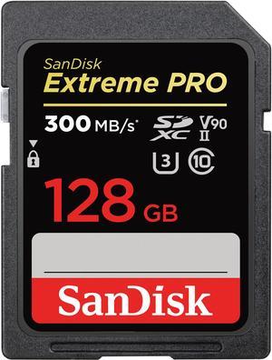 SanDisk 128GB Extreme Pro SDXC UHSII Memory Card Speed Up to 300MBs SDSDXDK128GGN4IN