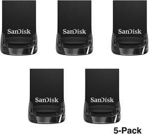 Sandisk 64GB 5-Pack Ultra Fit USB 3.1 Flash Drive, Speed Up to 130MB/s (SDCZ430-064G-B5CT)