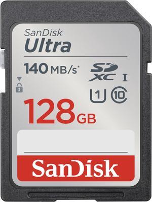 SanDisk 128GB Ultra SDXC UHS-I / Class 10 Memory Card, Speed Up to 140MB/s (SDSDUNB-128G-GN6IN)