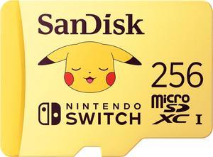 SanDisk Pokémon 256GB microSDXC Flash Card for Nintendo Switch Model SDSQXAO-256G-GN6ZK