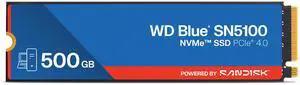 SanDisk WD Blue SN5100 M.2 2280 500GB PCI-Express 4.0 x4 3D NAND Internal Solid State Drive (SSD) - WDS500G5B0E-00CPE0