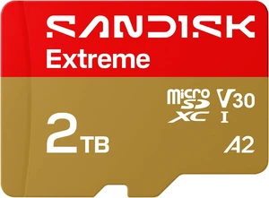 SANDISK 2TB Extreme microSD UHS-I Card - Up to 245MB/s Read Speed and 170MB/s Write Speed, 5.3K Video, 4K UHD Video, high-Performance for Action cams, Drones, Android Devices - SDSQXH9-2T00-GZ6MA SANDISK 2TB Extreme microSD UHS-I Card - Up to 245MB/s Read Speed and 170MB/s Write Speed, 5.3K Video, 4K UHD Video, high-Performance for Action cams, Drones, Android Devices - SDSQXH9-2T00-GZ6MA