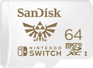 SanDisk 64GB microSDXC UHS-I for Nintendo Switch, Speed Up to 100MB/s (SDSQXAT-064G-GNCZN)