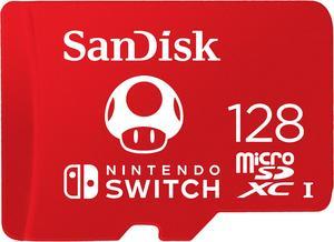 SanDisk 128GB microSDXC UHS-I for Nintendo Switch, Speed Up to 100MB/s (SDSQXAO-128G-GNCZN)
